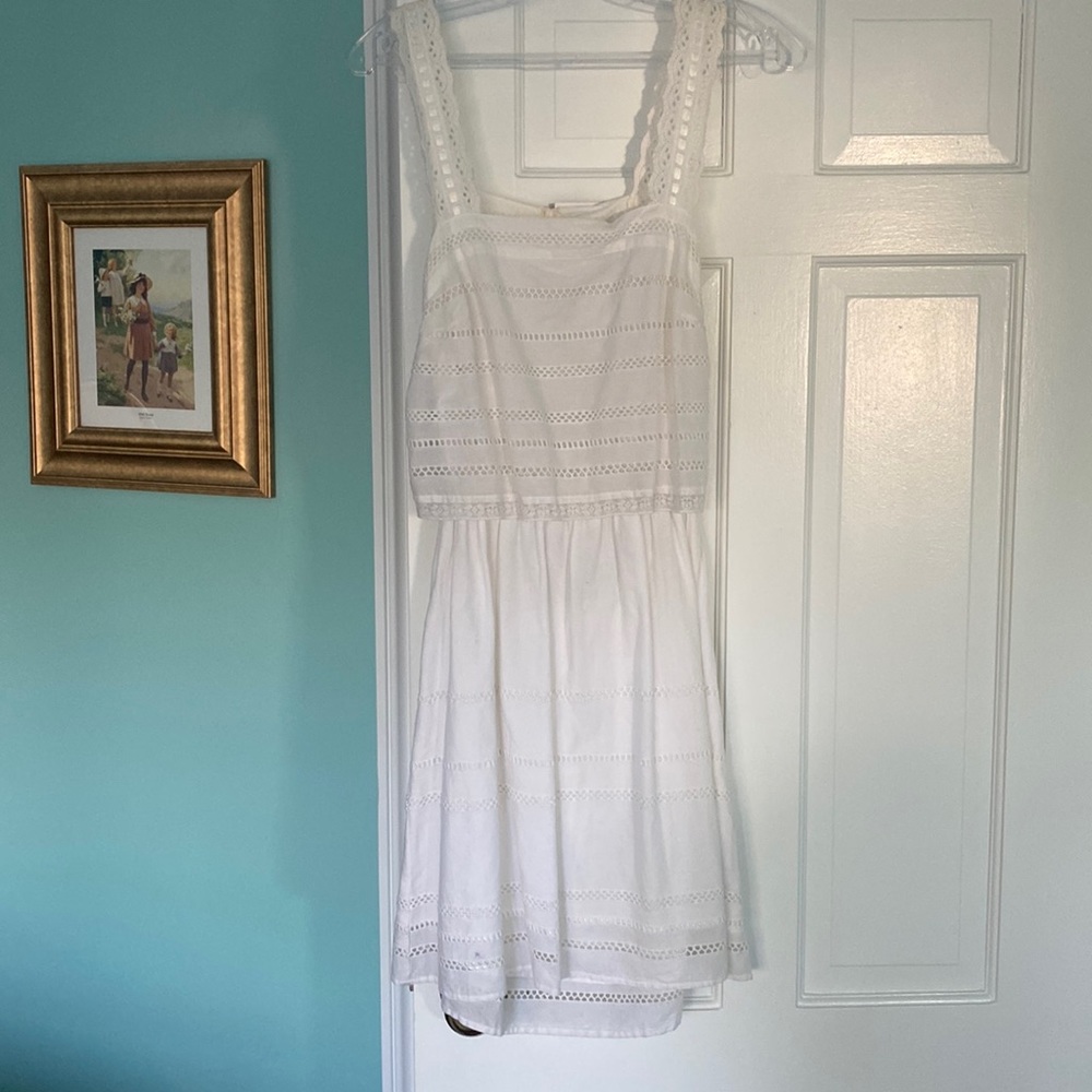 Casual white summer dress from Top Shop size 4